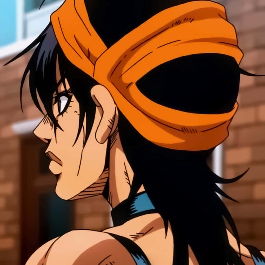 Cunning And Ambitious - Narancia Ghirga In Action Wallpaper