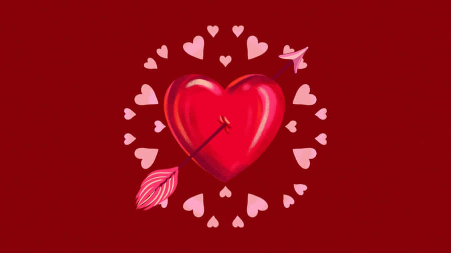 Cupid Arrow Heart Love Wallpaper