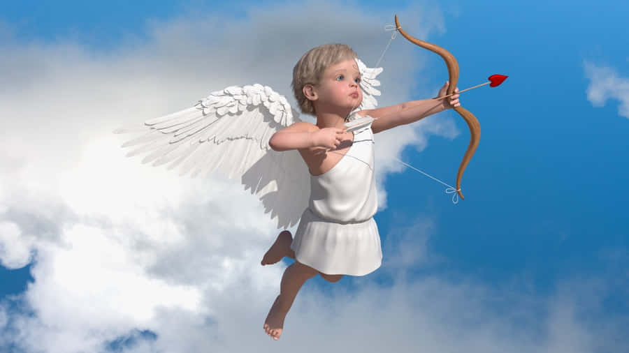 Cupid Arrow In Flight Wallpaper