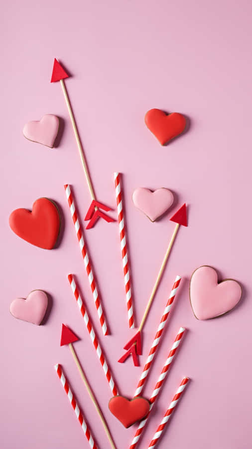 Cupid Arrow Love Symbols Wallpaper