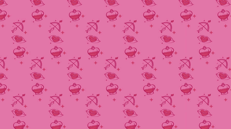 Cupid Arrow Pattern Wallpaper