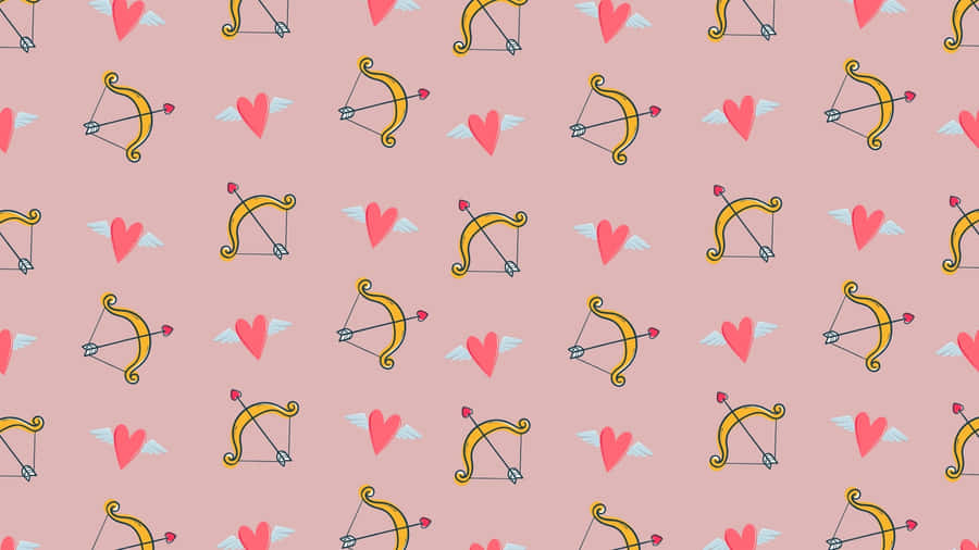 Cupid Arrow Pattern Wallpaper
