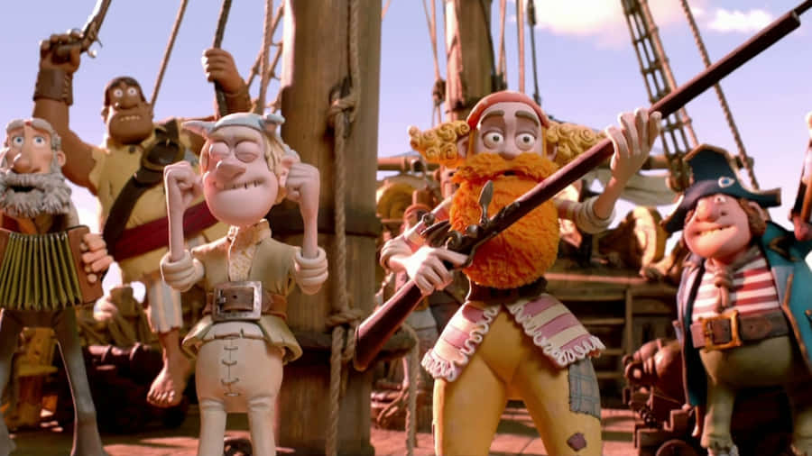 Curvaceous And Albino From The Pirates Band Of Misfits Wallpaper