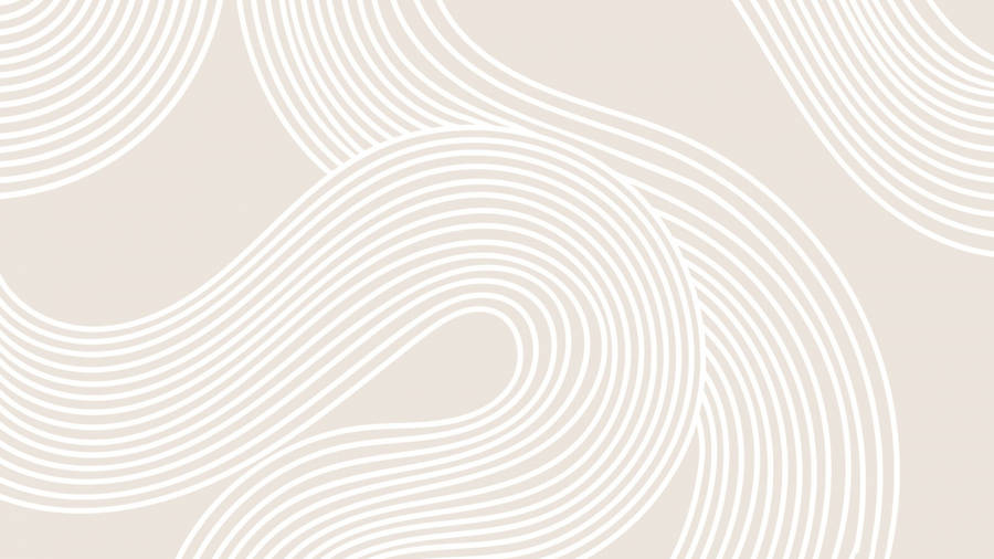 Curvy Lines In Neutral Background Wallpaper
