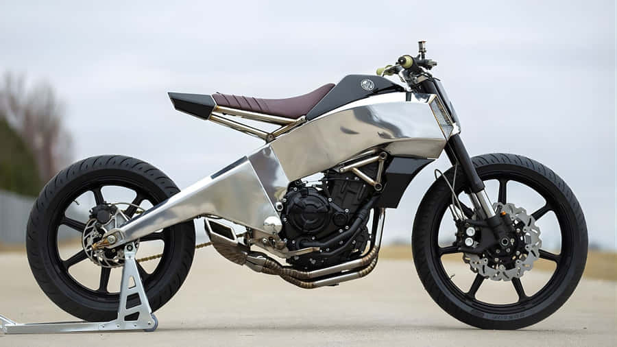 Custom Cafe Racer Motorcycle Wallpaper