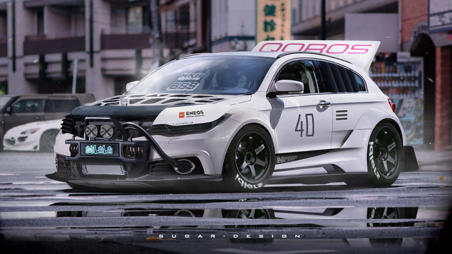 Customized Qoros5 Sports Car Wallpaper