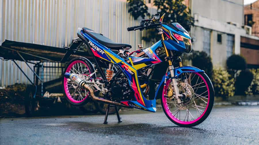Customized Raider 150 Fi Bike Wallpaper