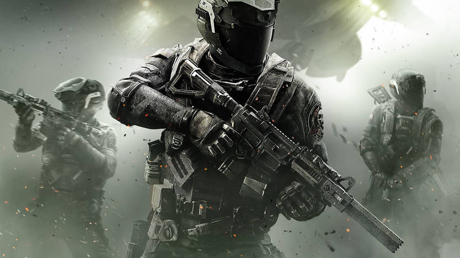 Cut The Competition Down To Size With The Advanced Suit Soldiers Of Call Of Duty. Wallpaper