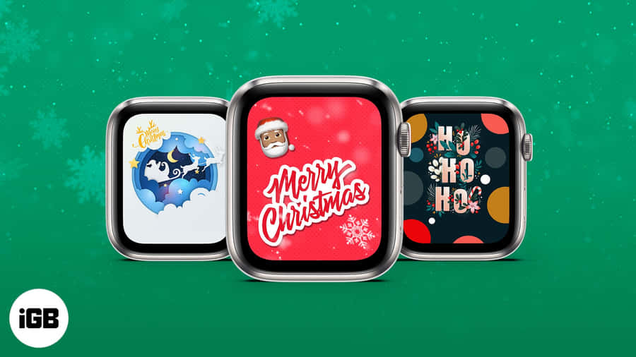 Cute Apple Watch Face Christmas Wallpaper