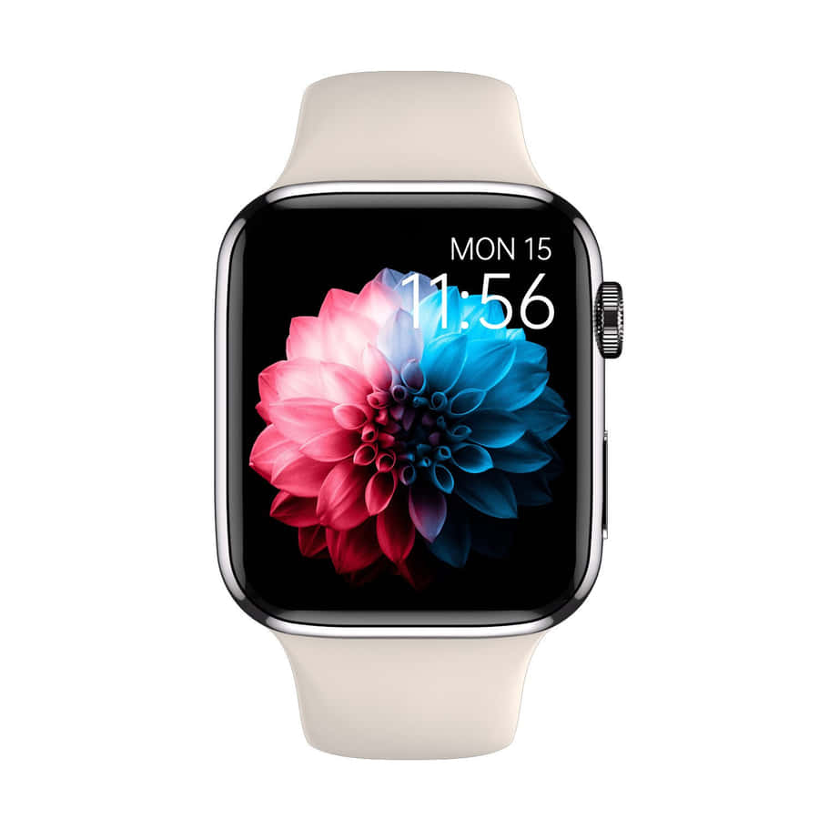 Cute Apple Watch Face Colored Flower Wallpaper