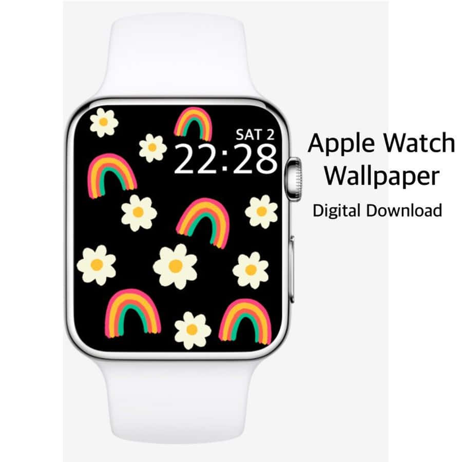 Cute Apple Watch Face Rainbow Wallpaper