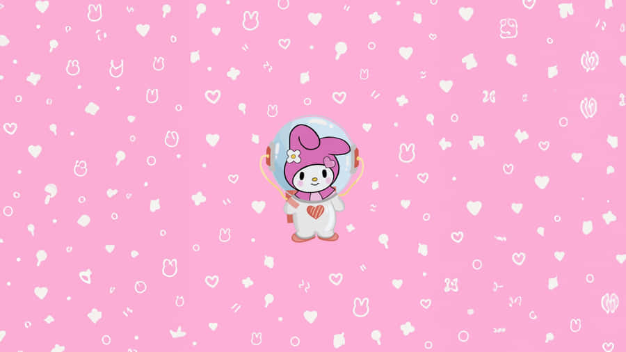 Cute Astronaut Bunny Wallpaper Wallpaper