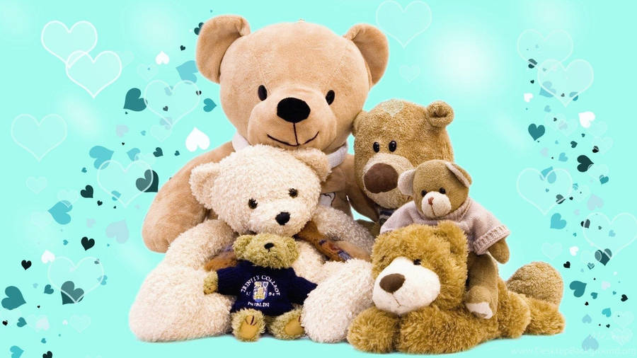 Cute Bears Love Family Wallpaper