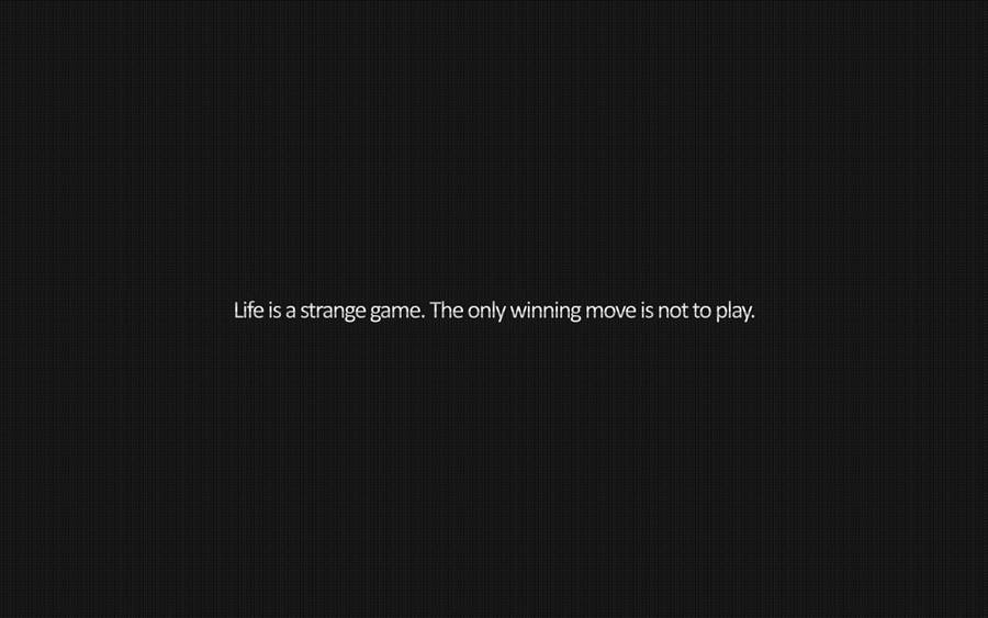 Cute Black Aesthetic Life Quote Wallpaper