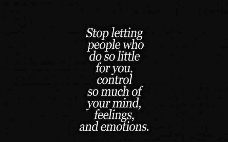 Cute Black Aesthetic Stop People Quote Wallpaper