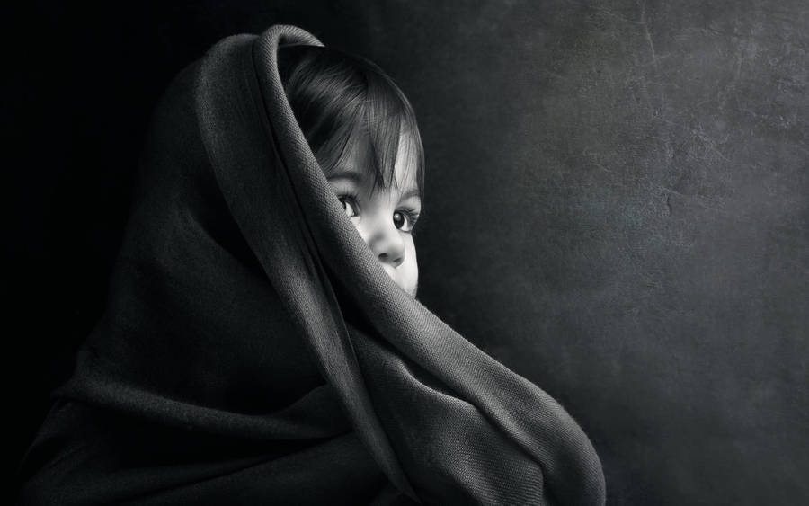 Cute Black Young Kid Wallpaper