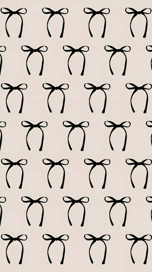 Cute Bow Pattern Wallpaper