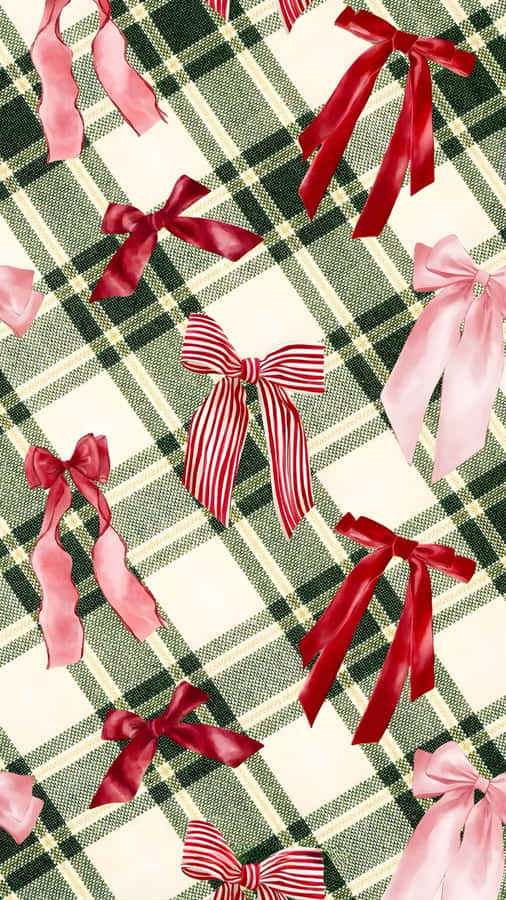 Cute Bow Pattern Wallpaper