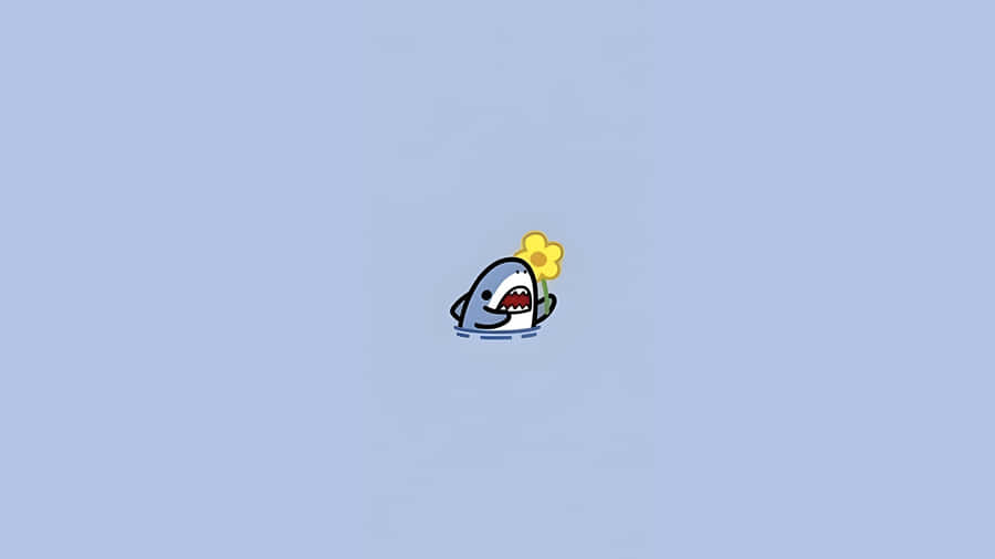 Cute Cartoon Shark Wallpaper