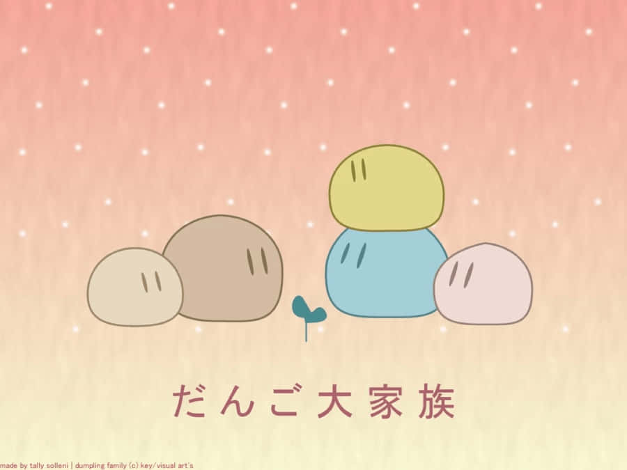 Cute Dango Family From Clannad Anime Wallpaper