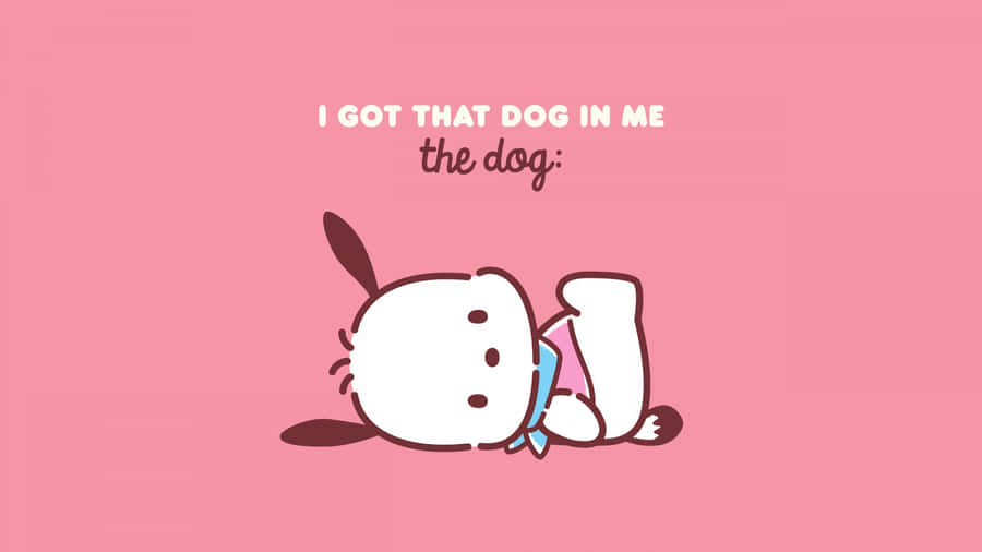Cute Dog Inspired Character Illustration Wallpaper