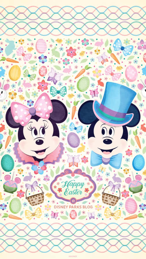 Cute Easter Iphone With Mickey Mouse Wallpaper