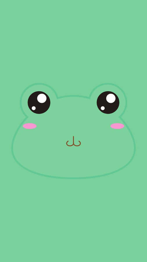 Cute Frog Cartooni Phone Wallpaper Wallpaper