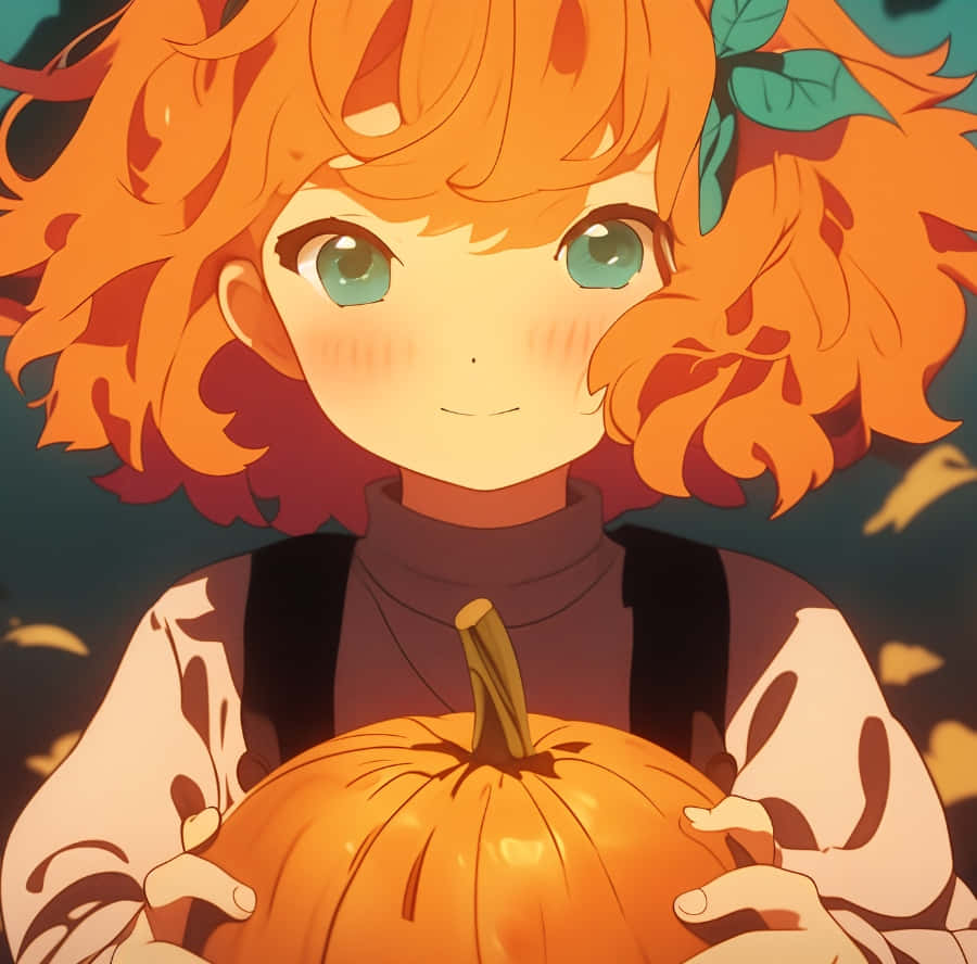 Cute Halloween Anime Girl Wallpaper