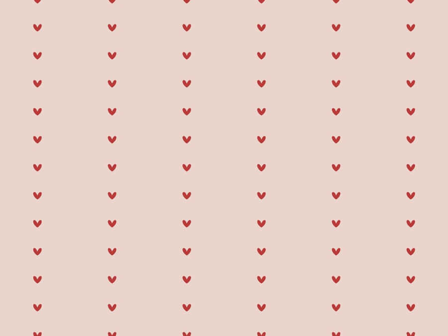 Cute Heart Pattern Aesthetic Wallpaper Wallpaper