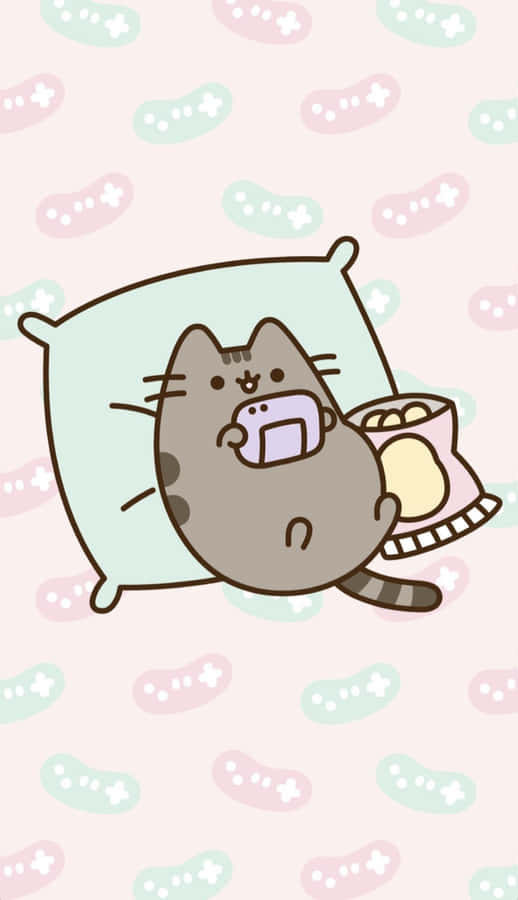 Cute Kawaii Cat Gaming Wallpaper