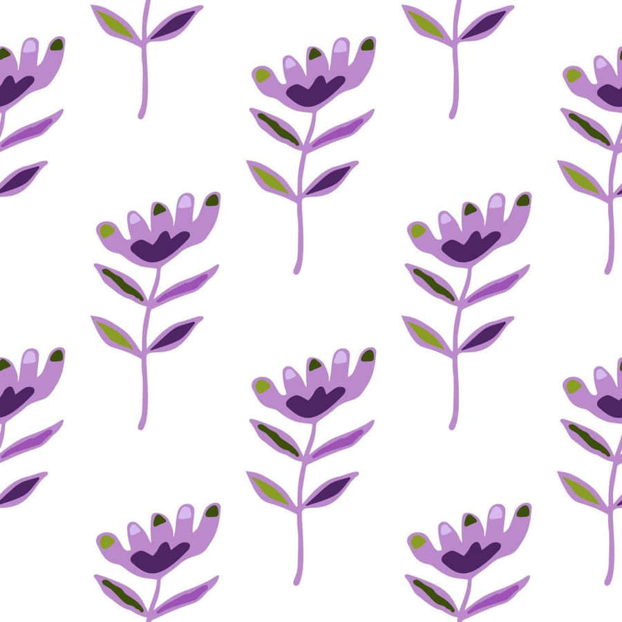 Cute Lavender Pattern Wallpaper