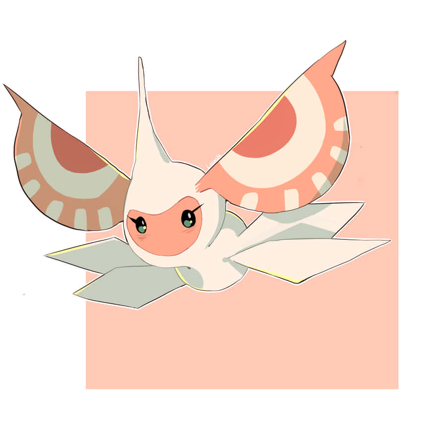 Cute Masquerain Pink Square Wallpaper