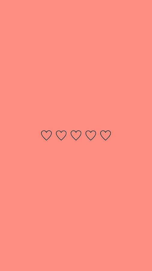 Cute Minimalist Love Sign With Heart Wallpaper