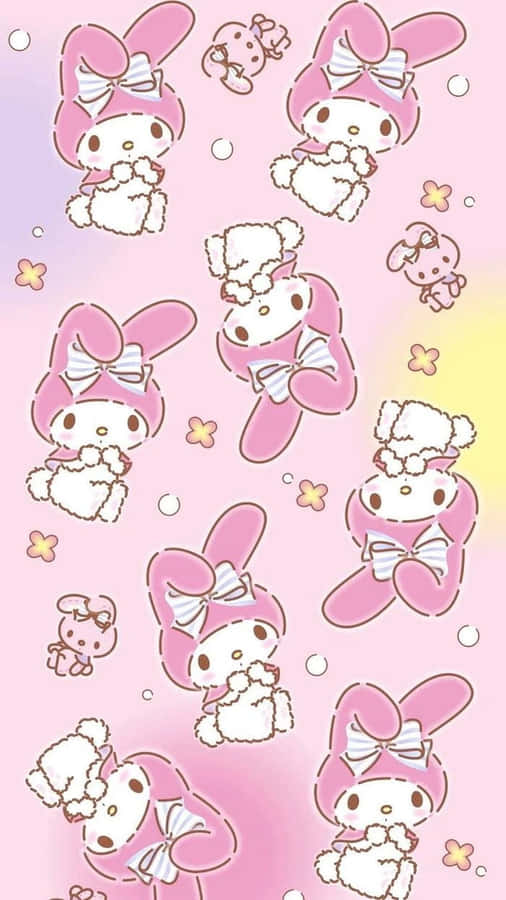 Cute My Melody Fictional Cartoon Character Wallpaper
