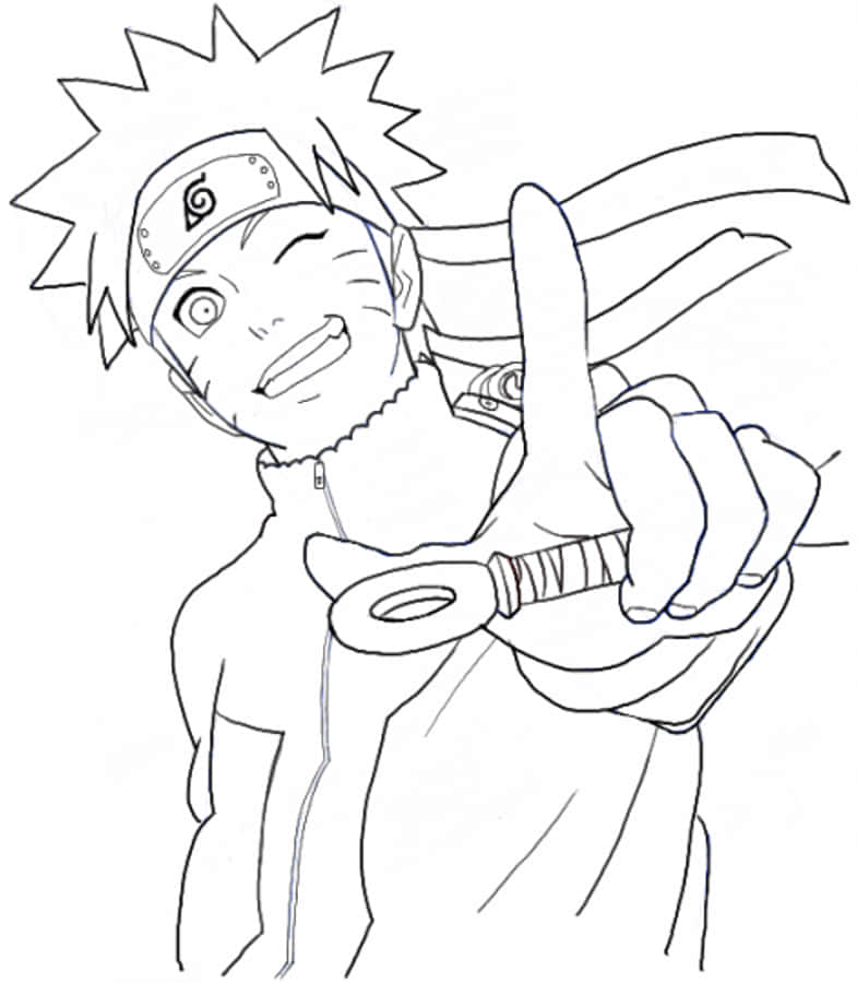 Cute Naruto White Wallpaper