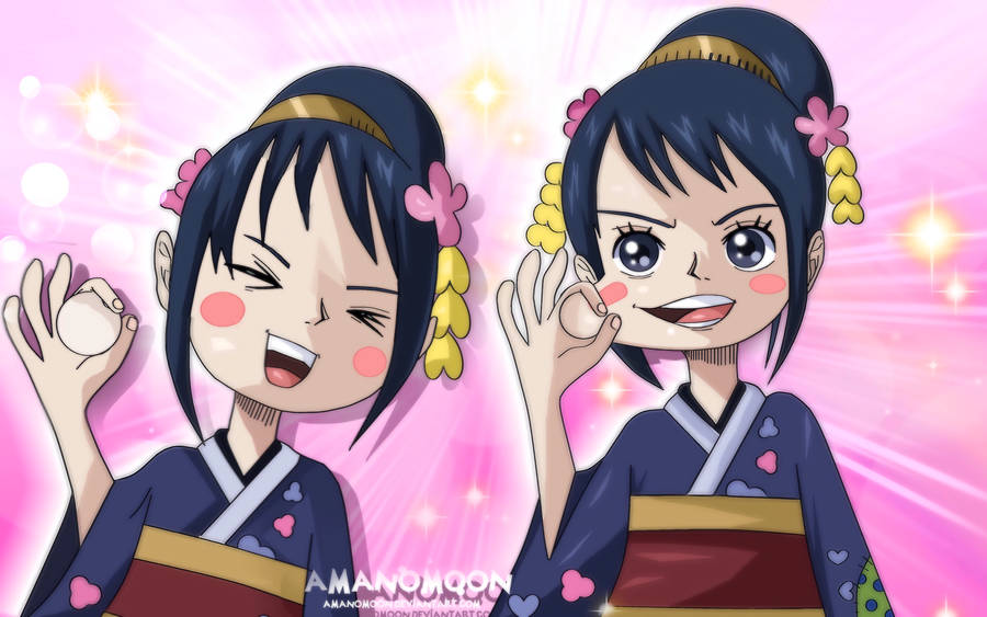 Cute O Tama One Piece Wano 4k Fanart Wallpaper