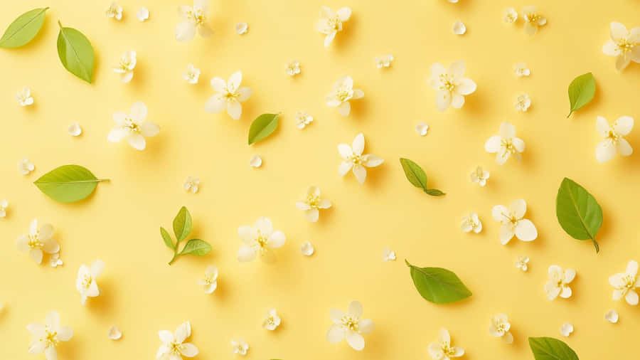 Cute Pastel Spring Flowers Wallpaper