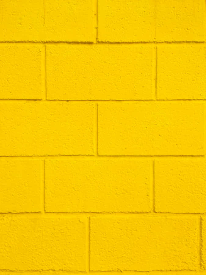 Cute Pastel Yellow Brick Wall Wallpaper