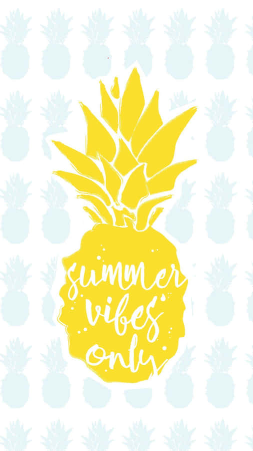 Cute Pineapple Summer Iphone Wallpaper