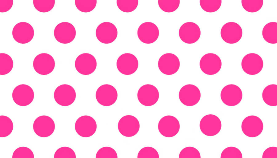 Cute Pink Polka Dots Wallpaper