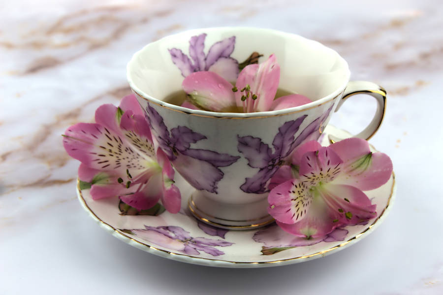 Cute Purple Ceramic Cup Wallpaper