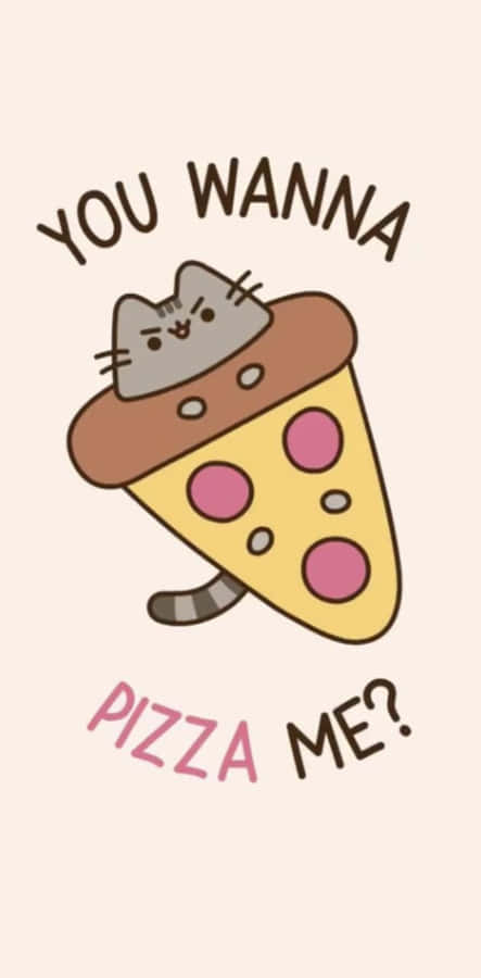 “cute Pusheen Showing Off Her Adorable Smile” Wallpaper