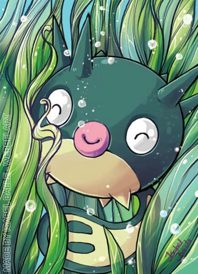 Cute Qwilfish Phone Wallpaper