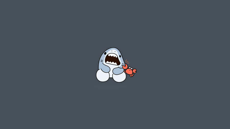 Cute Shark Cartoon Wallpaper