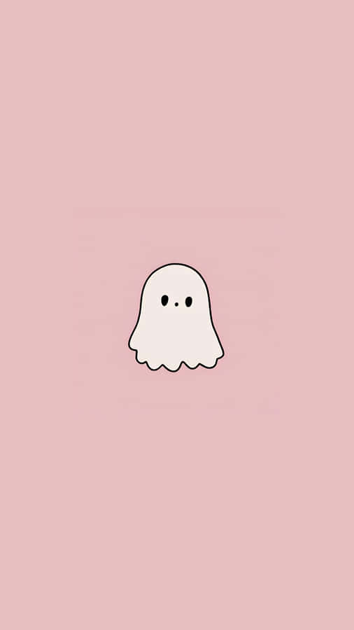 Cute Simple Ghost Illustration Wallpaper
