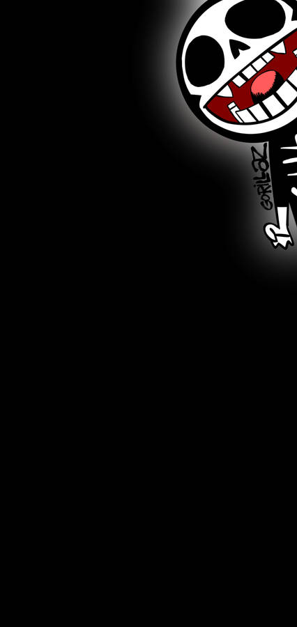 Cute Smiling Skull S10+ Wallpaper