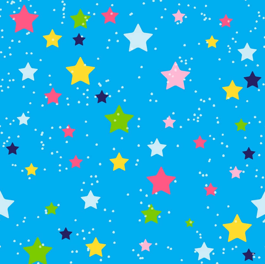 Cute Stars Seamless Patter Vector Art Wallpaper