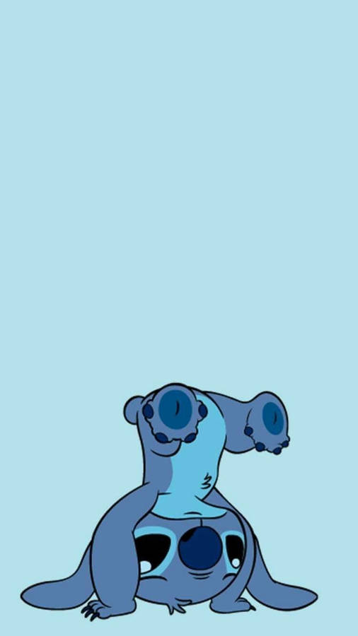 Cute Stitch Upside Down Iphone Wallpaper