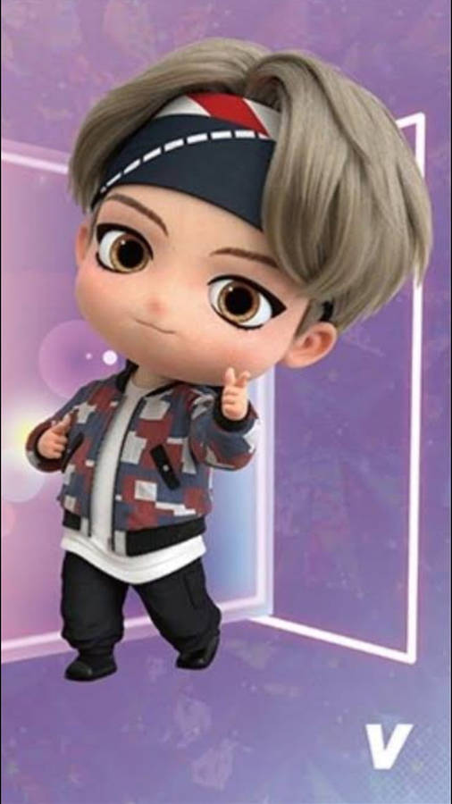 Cute Tiny Tan Bts V Wallpaper