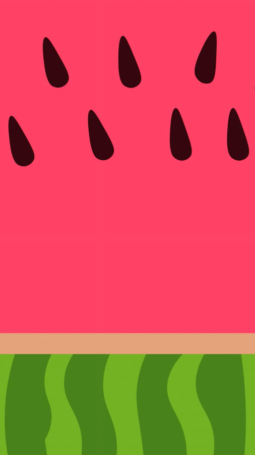 Cute Watermelon Vector Art Wallpaper